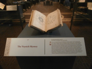 voynich manuscript at the folger in case