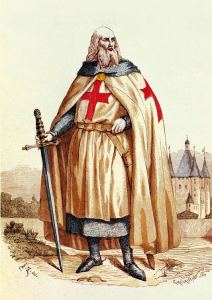  Grand Master Jacques de Molay (with Tour du Temple in the background)