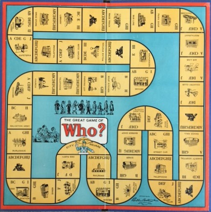 Parker Brothers 1951 Old Mystery Game of WHO?