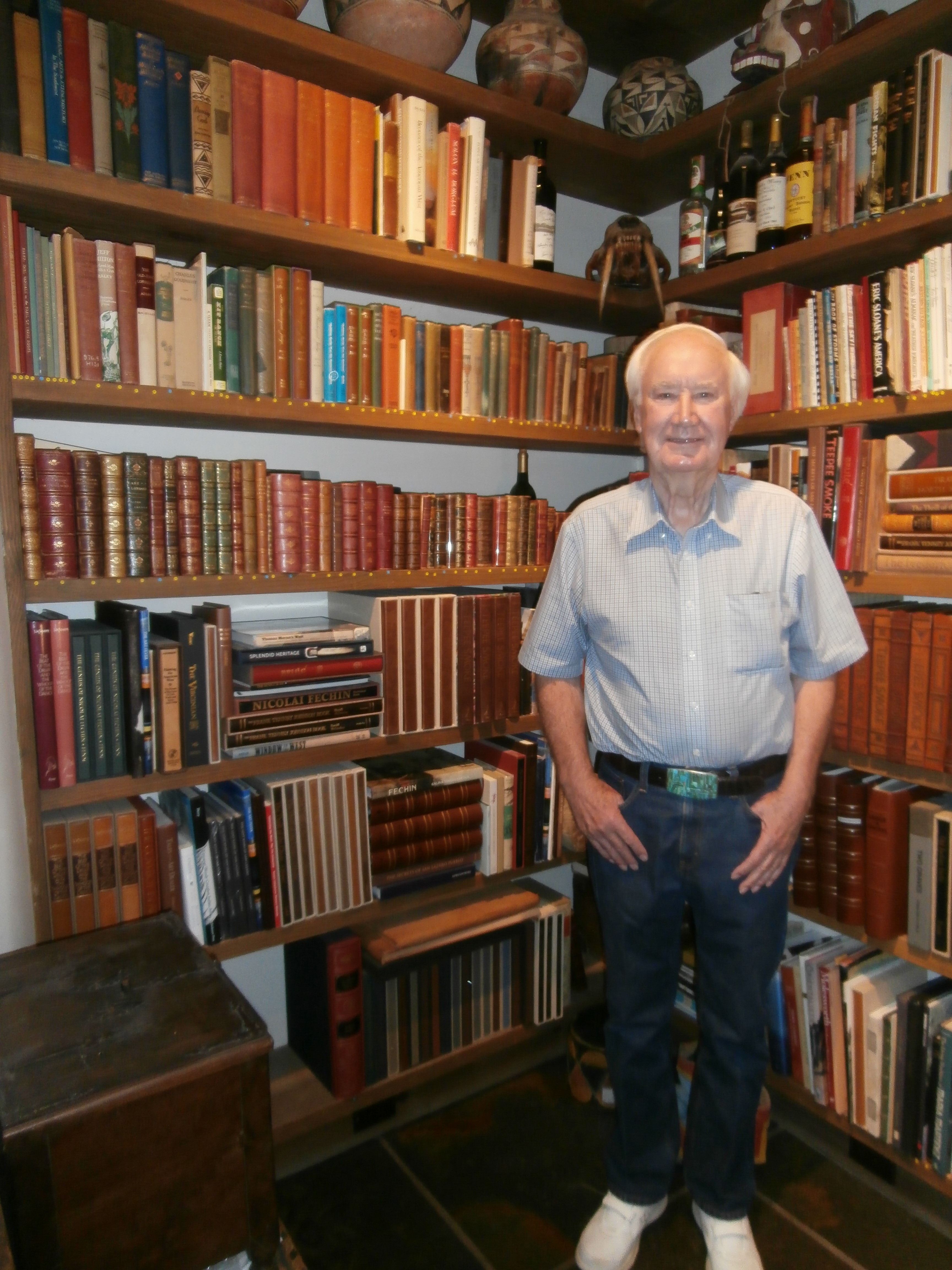 forrest fenn with his books Where Warm Waters Halt in The Thrill of the Chase Treasure Hunt ~ by Del Shannon