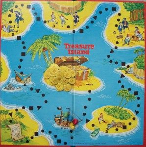 old game board treasure island