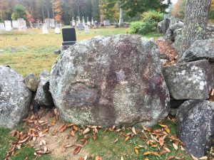 boulder with Devil's footprint