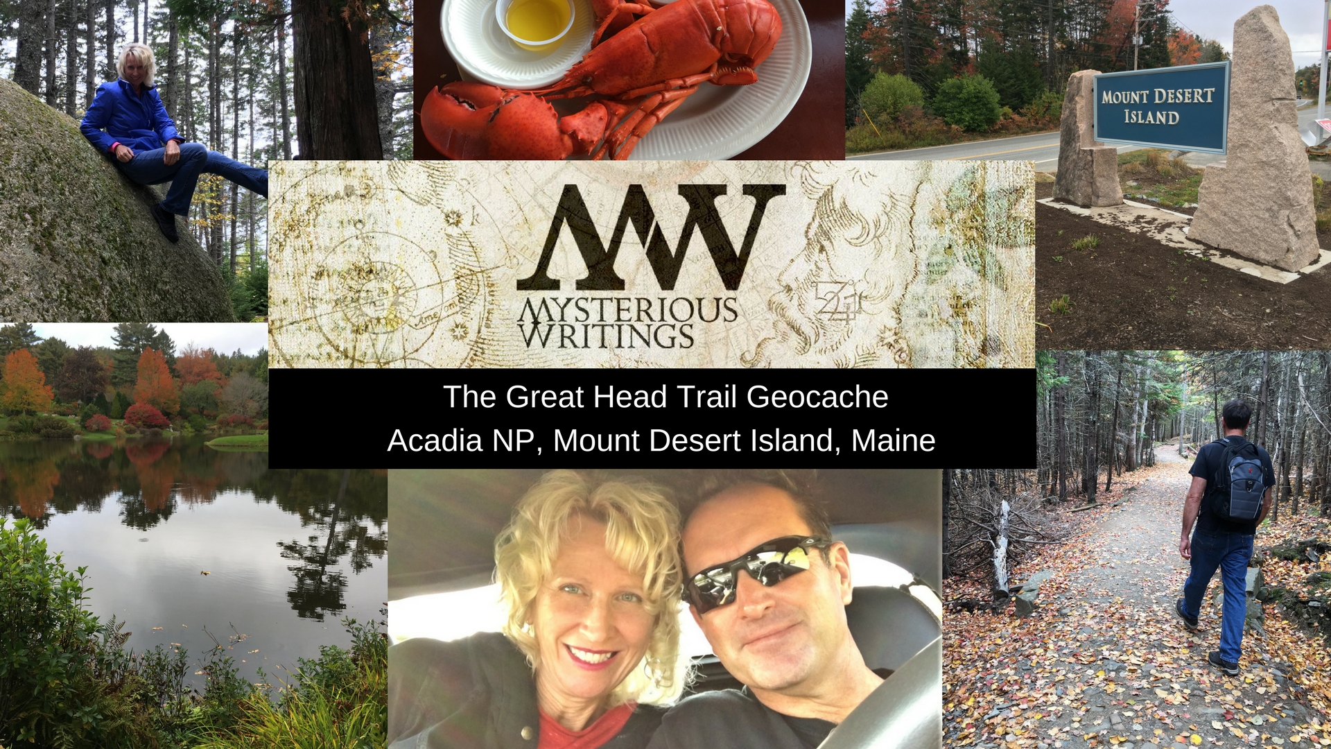 The Geocache and Cave on Great Head Trail on Mount Desert Island, Maine