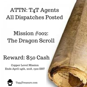 armchair treasure hunt tap4treasure dragon scroll