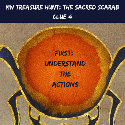MW Treasure Hunt: The Sacred Scarab: Clue 4 released