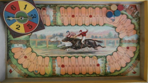 1900’s Steeple Chase Board Game by Milton Bradley