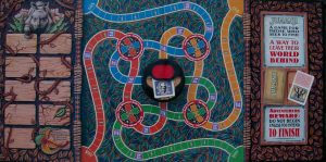 jumanji game board milton bradley 1995