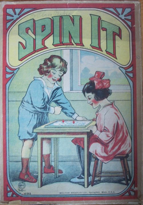 Early 1900’s Milton Bradley Old Game of Spin It