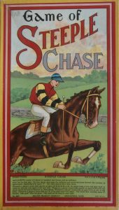 old Milton Bradley board game Steeple Chase