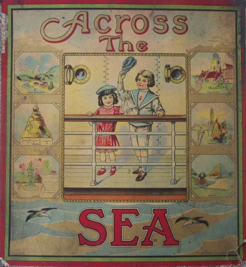 1900’s Vintage Board Game by Milton Bradley: Across the Sea