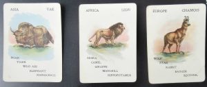 1900 Mcloughlin Bros. Wild Animals game cards