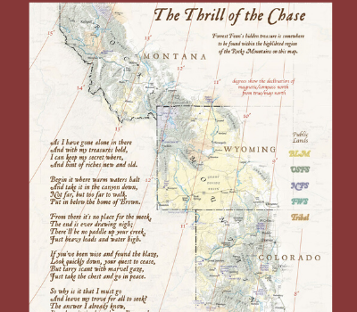 the thrill of the chase map and poem