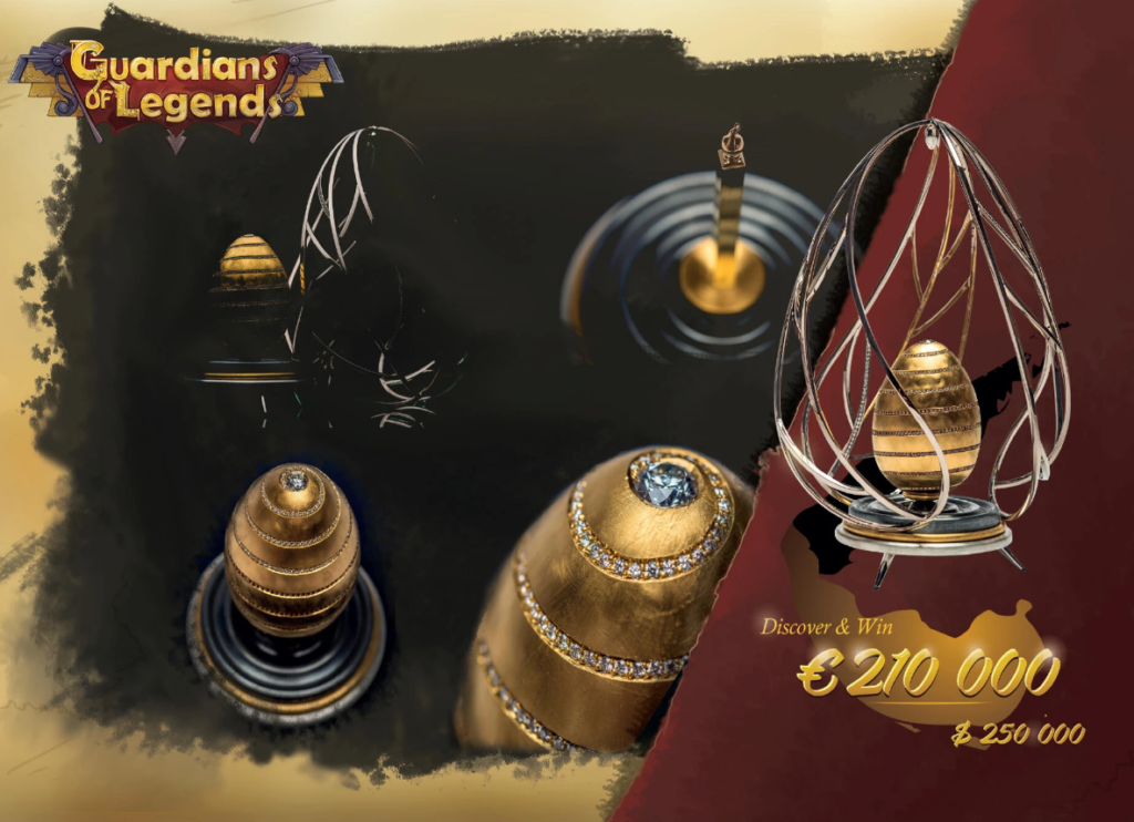 Guardians of Legend armchair treasure hunt golden egg
