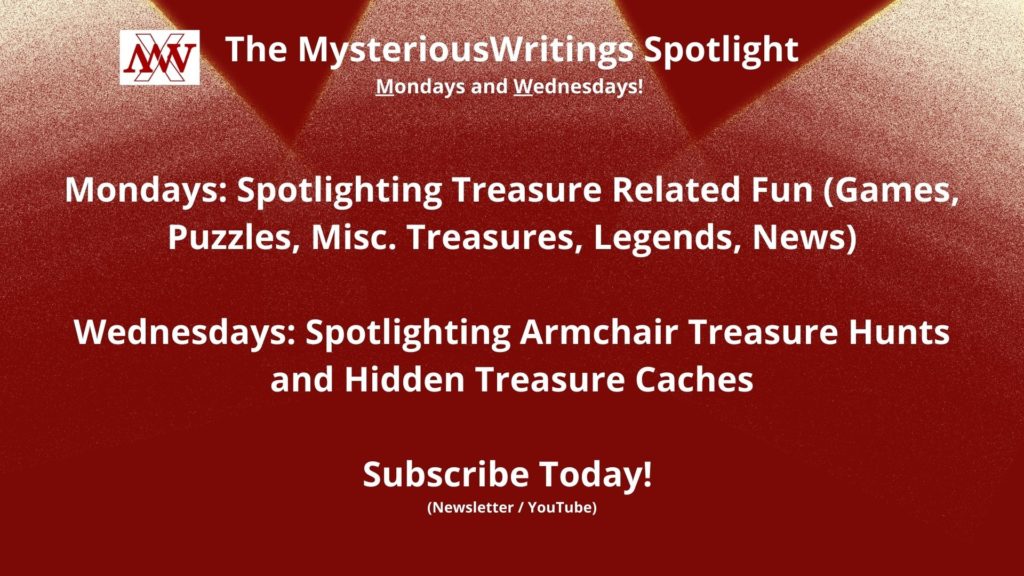 mysterious writings spotlight on treasure hunts and hidden treasure caches 