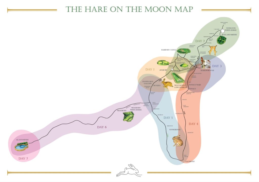 the hare on the moon armchair treasure hunt map