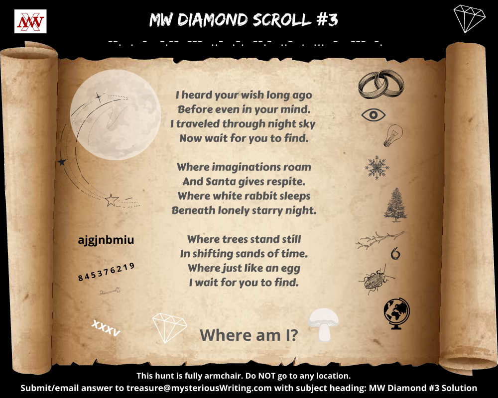 armchair treasure hunt MW Diamond scroll