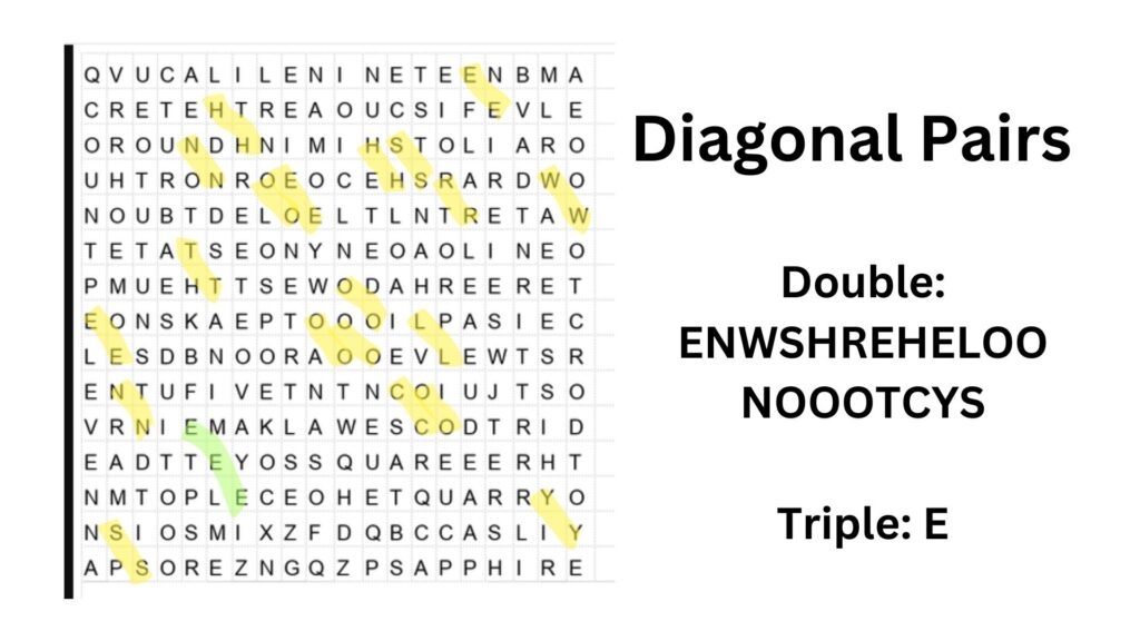 letter pairs in word search