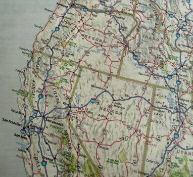 There’s Treasure Inside Road Map Clues: Highway 101 and the Colors Pink and Blue