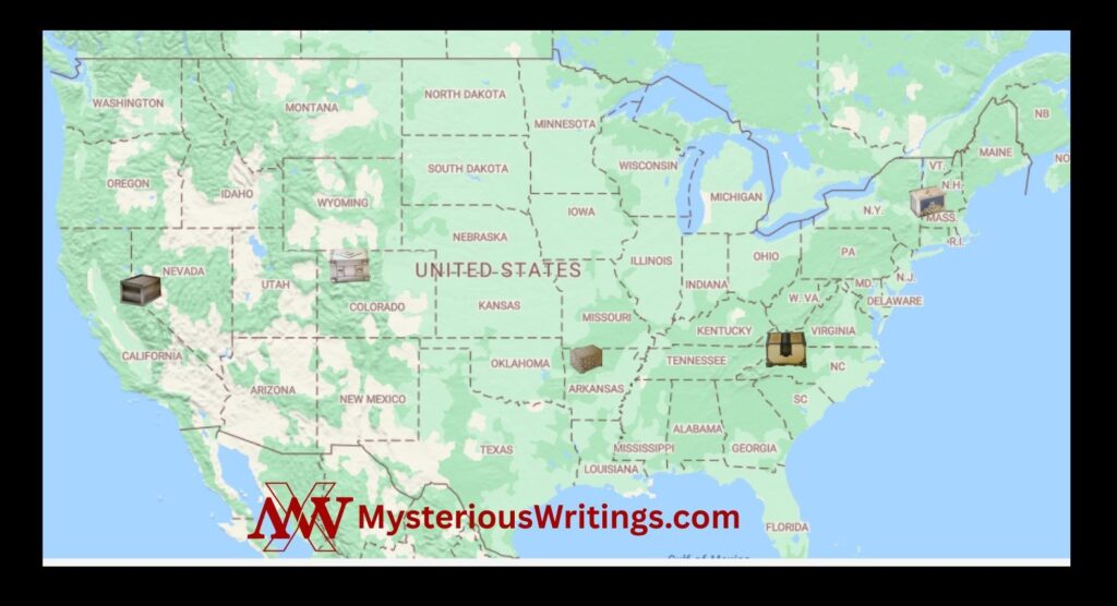 Lion's Share treasure box in North Carolina map