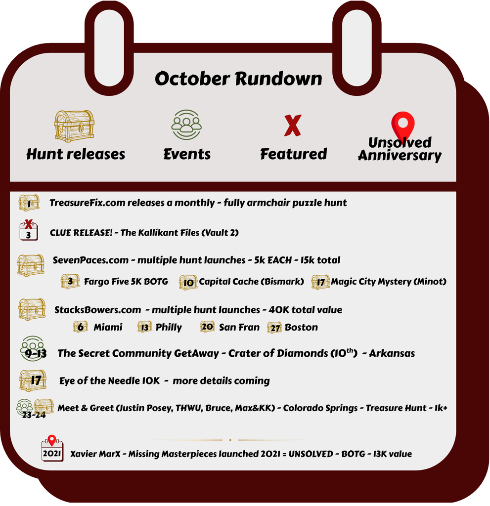 Treasure Hunt Calendar