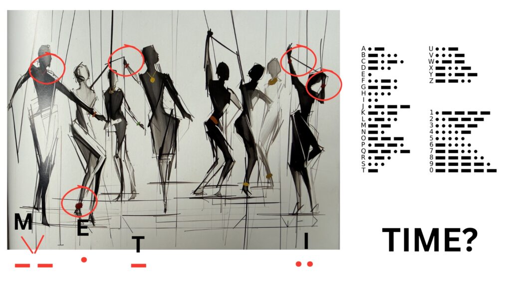 HIdden message There's Treasure Inside morse code clue lion's share box 